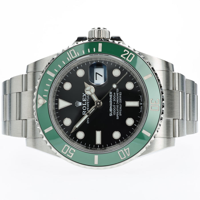 Rolex Submariner Date Black Dial Green Bezel Starbucks Stainless Steel 126610LV