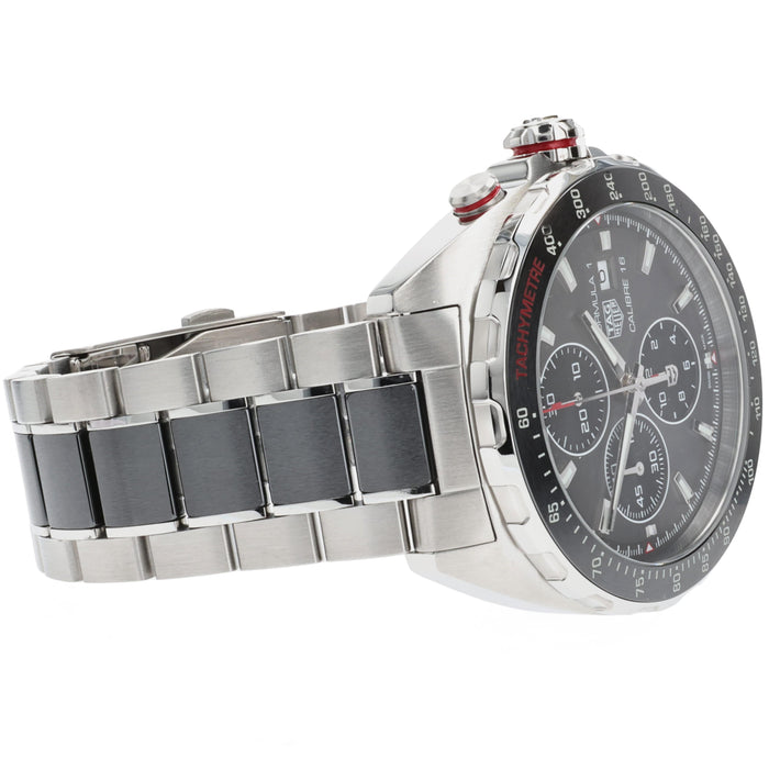 Tag Heuer Formula 1 Chronograph Stainless Steel and Black Ceramic CAZ2012