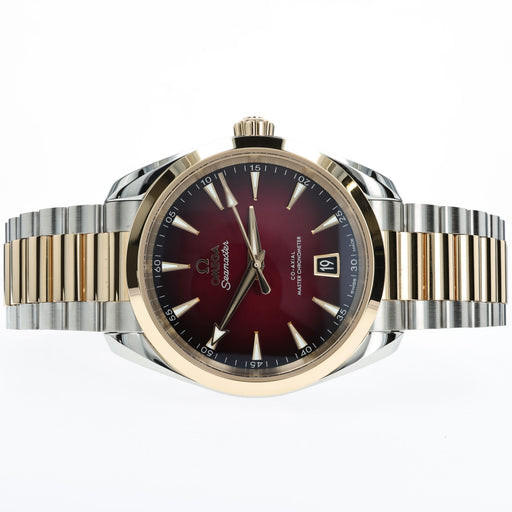 Omega Seamaster Aqua Terra Burgundy Dial 18K & Steel 38MM 220.20.38.20.10.002