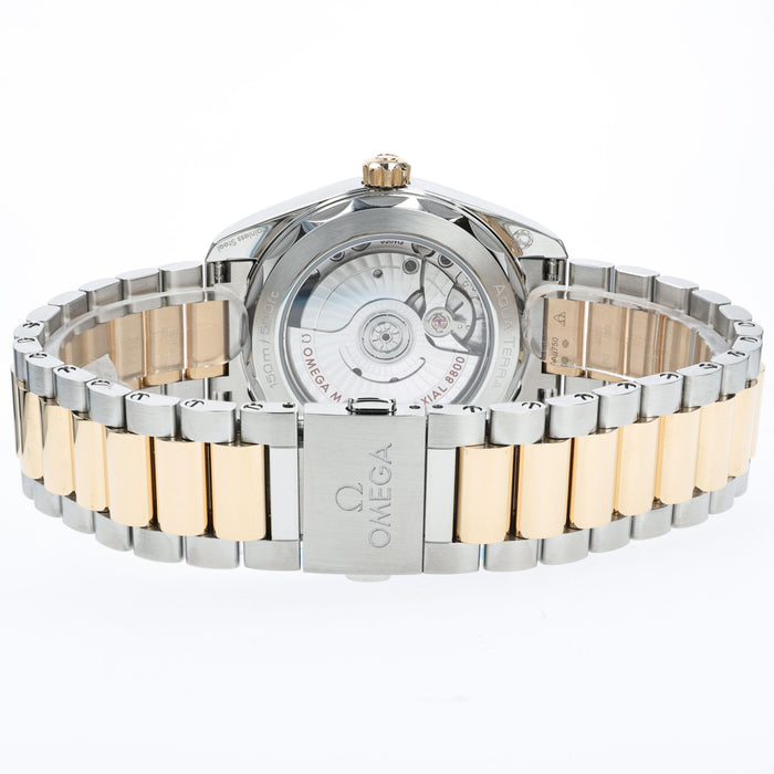 Omega Seamaster Aqua Terra Burgundy Dial 18K & Steel 38MM 220.20.38.20.10.002