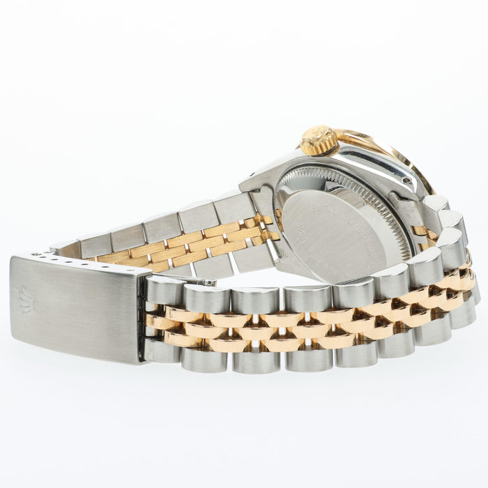 Rolex Datejust 26 Custom Diamond Bezel/Dial 18K Yellow Gold & Steel 69173