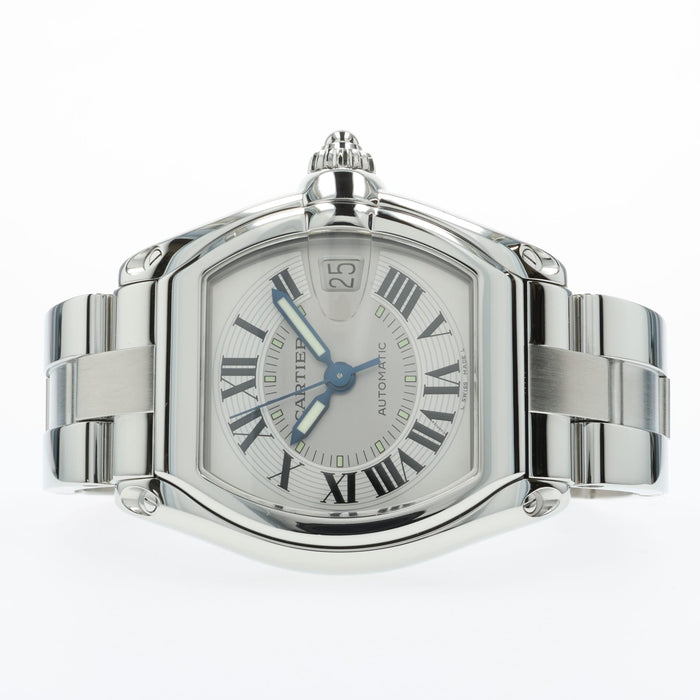 Cartier Roadster Large Silver Dial Stainless Steel W62000V3 2510