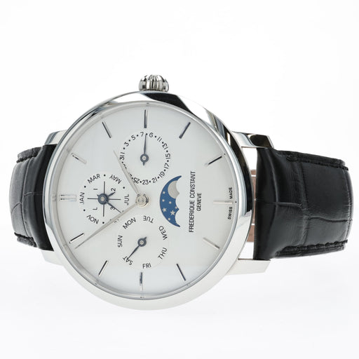 Frederique Constant Slimline Perpetual Calendar Silver Dial Steel  FC-775S4S6
