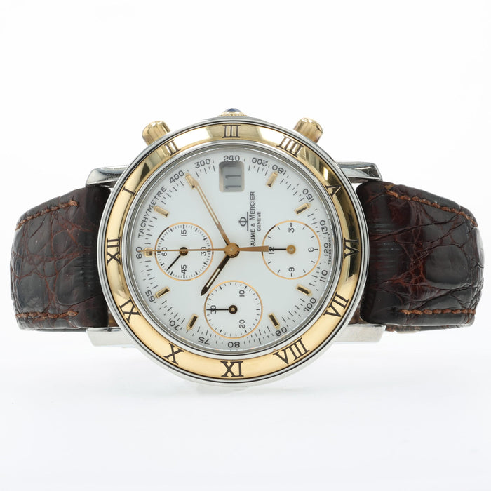 Baume & Mercier Baumatic Chronograph White Dial 37MM 6104.018