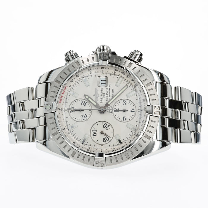 Breitling Chronomat Evolution Silver Dial Stainless Steel 44MM A13356