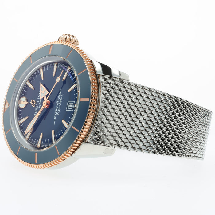 Breitling Superocean Heritage 44 B31 Blue Dial Rose Gold and Steel UB3112