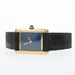 Cartier Must de Cartier Ladies Tank 'Vermeil' W/ Blue "Lapis" Lacquer Dial