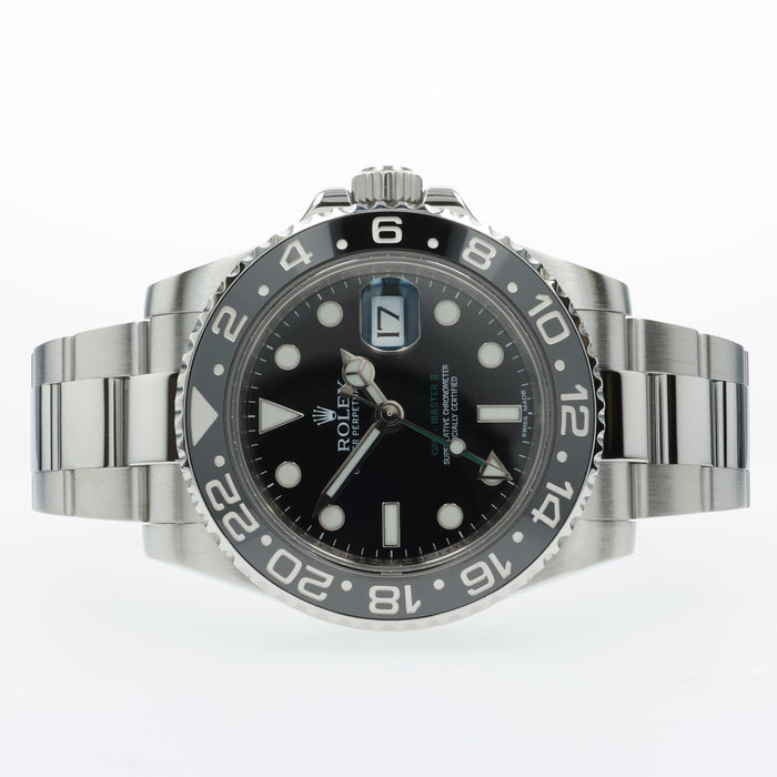 Rolex GMT Master II Black Dial Stainless Steel 116710LN