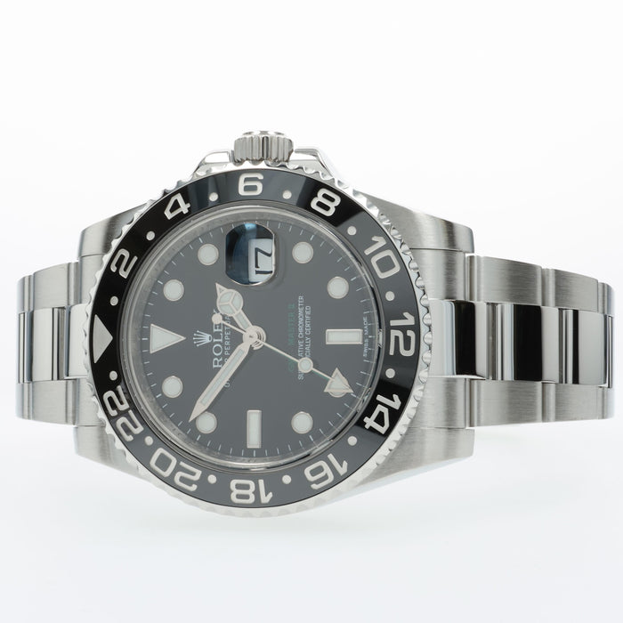 Rolex GMT Master II Black Dial Stainless Steel 116710LN