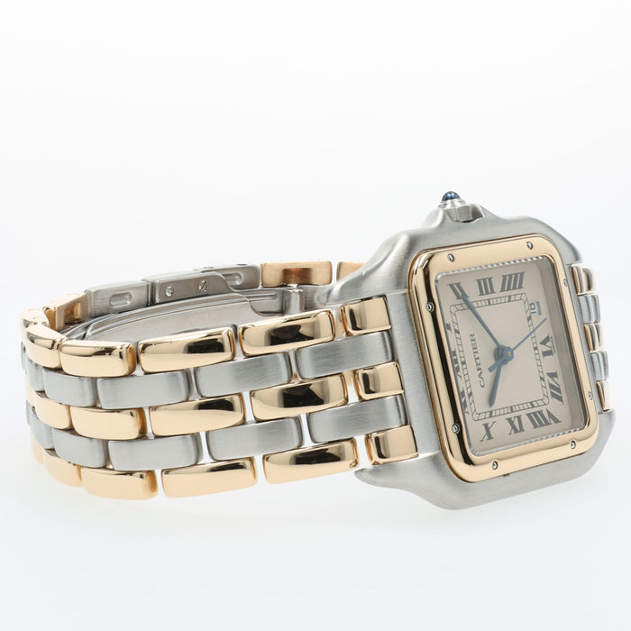 Cartier Panthere 3-Row 18kt Yellow Gold & Stainless Steel 26mm W25028B8