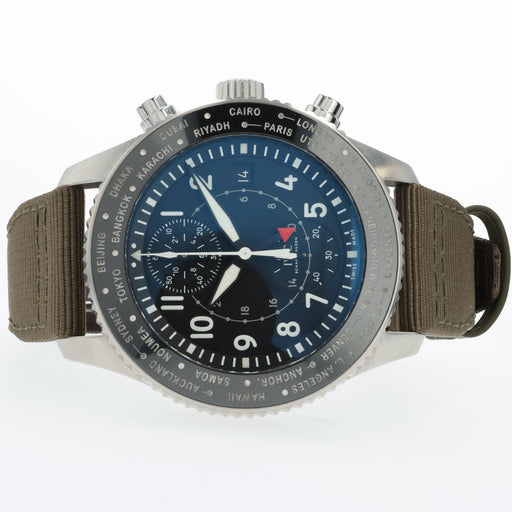 IWC Pilot Timezoner Black Dial Chronograph IW395001