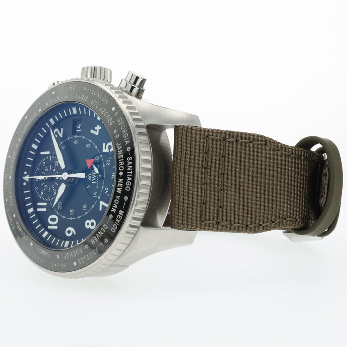 IWC Pilot Timezoner Black Dial Chronograph IW395001