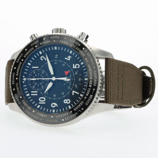 IWC Pilot Timezoner Black Dial Chronograph IW395001