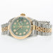Rolex Datejust 26 Olive Green Dial 18k Yellow Gold and Stainless Steel 69173