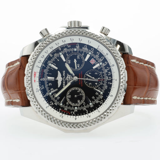 Breitling Bentley Motors Black Dial Chronograph Stainless Steel A25362