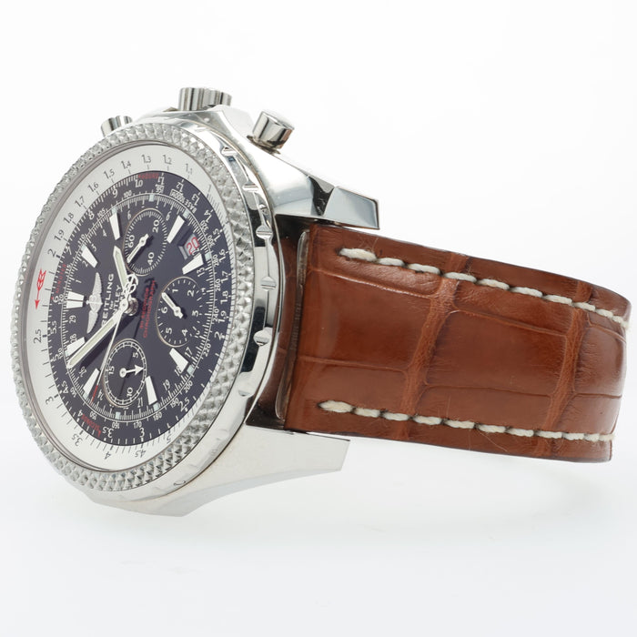 Breitling Bentley Motors Black Dial Chronograph Stainless Steel A25362