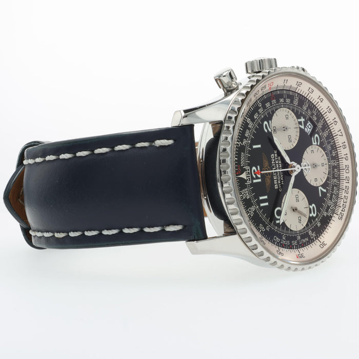 Breitling Navitimer Black Dial Chronograph Stainless Steel A23322