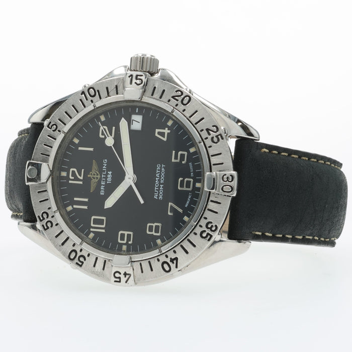 Breitling Colt Black Dial 38mm Automatic Stainless Steel A17035