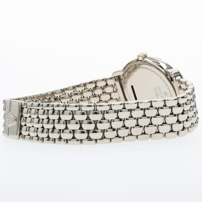 Rolex Cellini Cellissima Factory Mother of Pearl 18K White Gold Diamond 6673