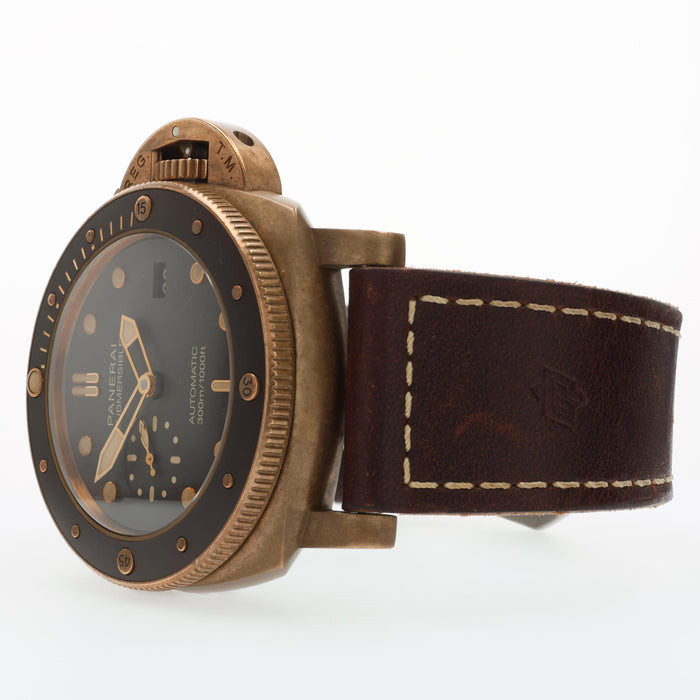 Panerai Luminor Submersible Brown Dial Bronze 47mm PAM00968