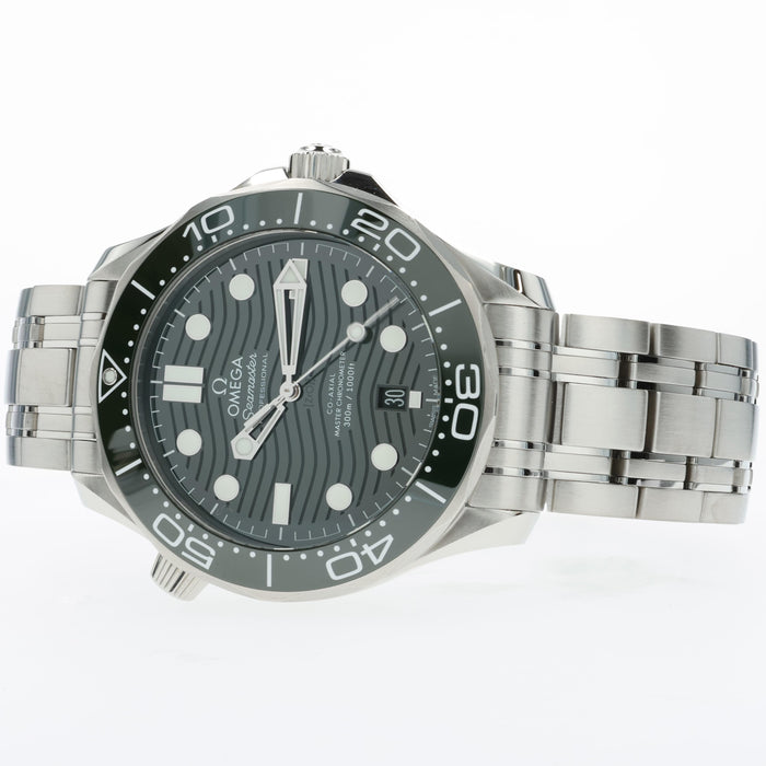 Omega Seamaster Green Dial "Seaweed" Stainless Steel 210.30.42.20.10.001