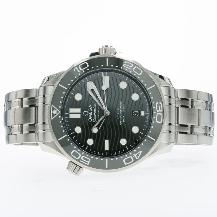 Omega Seamaster Green Dial "Seaweed" Stainless Steel 210.30.42.20.10.001