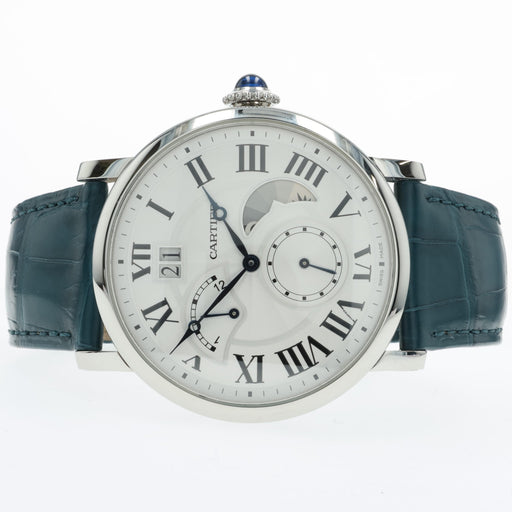 Cartier Rotonde de Cartier Retrograde GMT Silver Dial 42mm Steel W1556368 3773