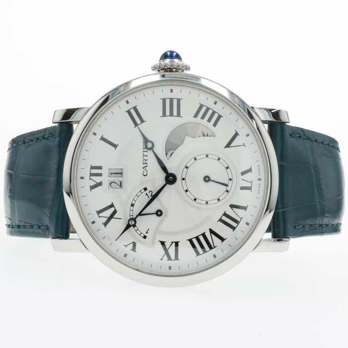 Cartier Rotonde de Cartier Retrograde GMT Silver Dial 42mm Steel W1556368 3773