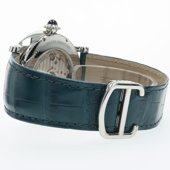 Cartier Rotonde de Cartier Retrograde GMT Silver Dial 42mm Steel W1556368 3773