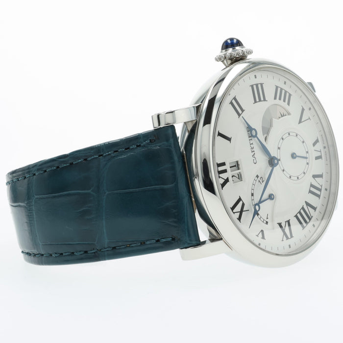 Cartier Rotonde de Cartier Retrograde GMT Silver Dial 42mm Steel W1556368 3773
