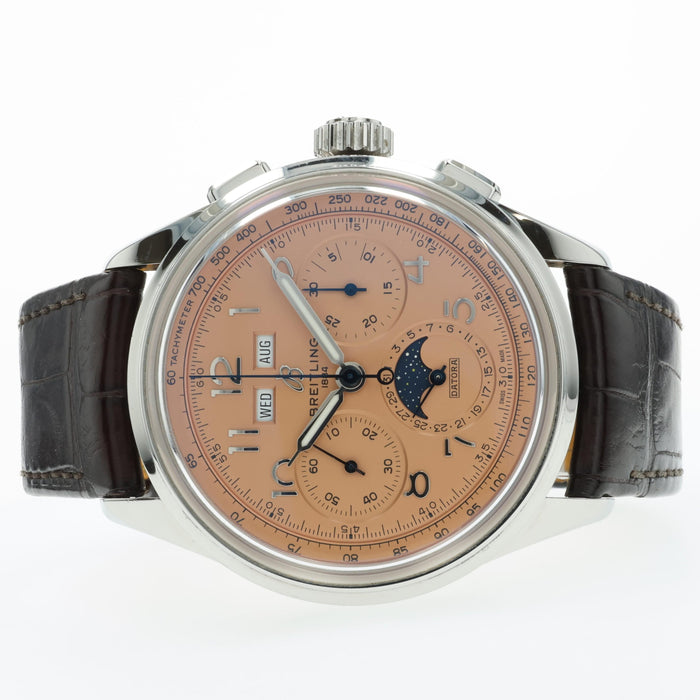 Breitling Premier B25 Datora 42 Annual Calendar Moonphase Copper Dial AB2510