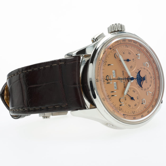 Breitling Premier B25 Datora 42 Annual Calendar Moonphase Copper Dial AB2510