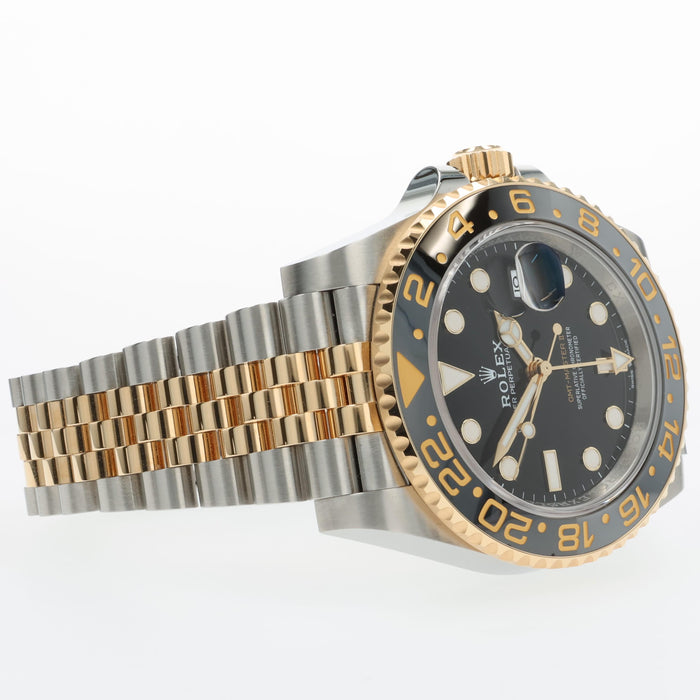 Rolex GMT-Master II Black Dial Zombie Jubliee 18k Yellow Gold & Steel 126713