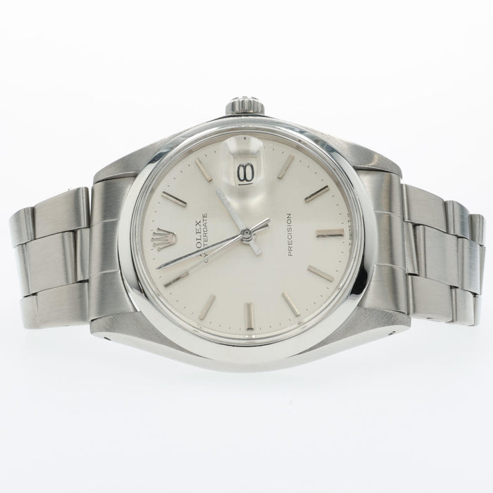 Rolex Oysterdate Precision Linen Dial Manual Wind 34mm 6694