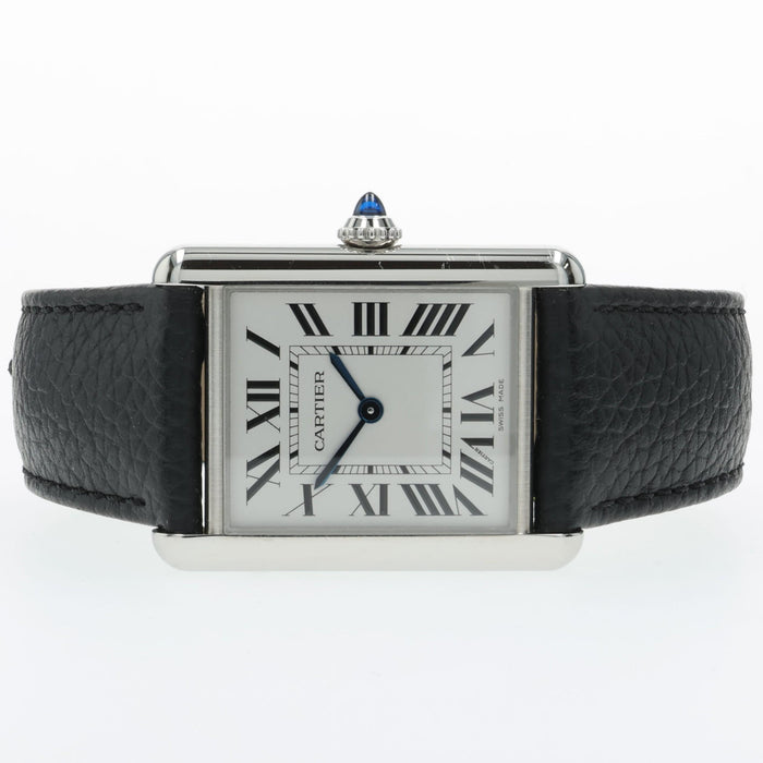 Cartier Tank Small Stainless Steel Quartz Sliver Dial WSTA0138 4563