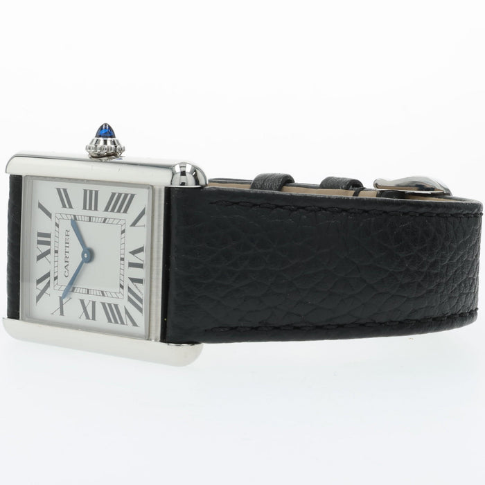 Cartier Tank Small Stainless Steel Quartz Sliver Dial WSTA0138 4563