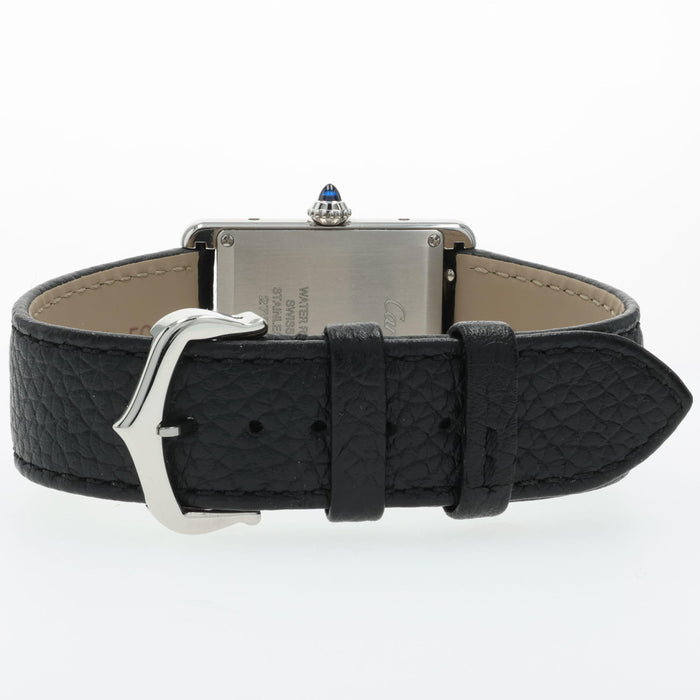 Cartier Tank Small Stainless Steel Quartz Sliver Dial WSTA0138 4563