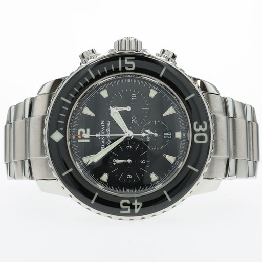 Blancpain Fifty Fathoms Black Dial Stainless Steel Chronograph 5085F-1130-71S