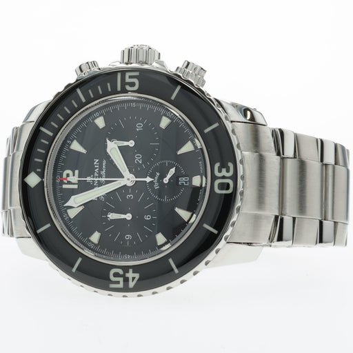 Blancpain Fifty Fathoms Black Dial Stainless Steel Chronograph 5085F-1130-71S