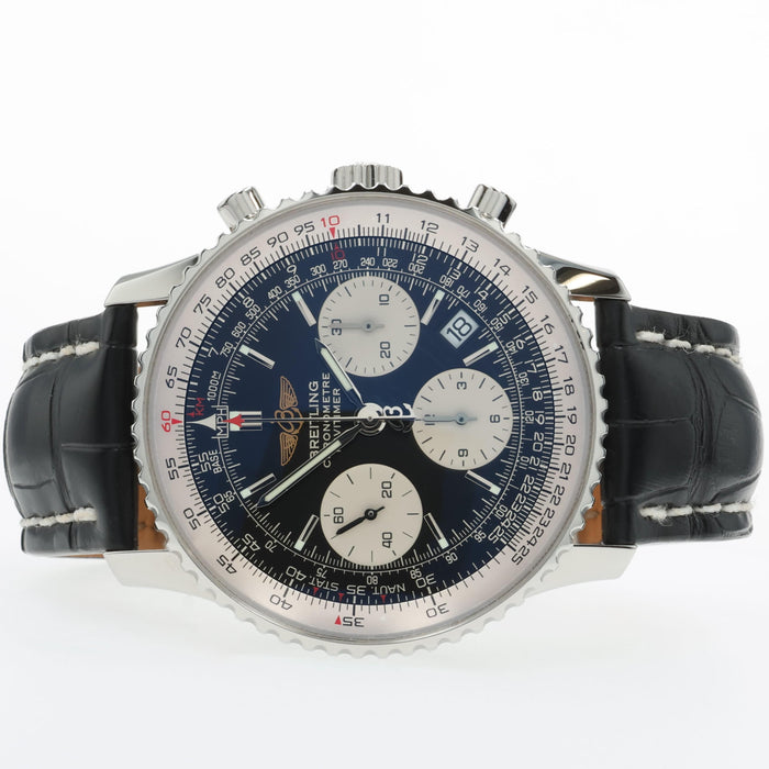 Breitling Navitimer Black Dial Chronograph Stainless Steel A23322
