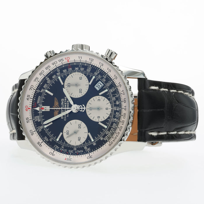 Breitling Navitimer Black Dial Chronograph Stainless Steel A23322