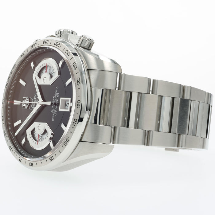 Tag Heuer Grand Carrera Black Dial Stainless Steel 40MM Automatic CAV511A