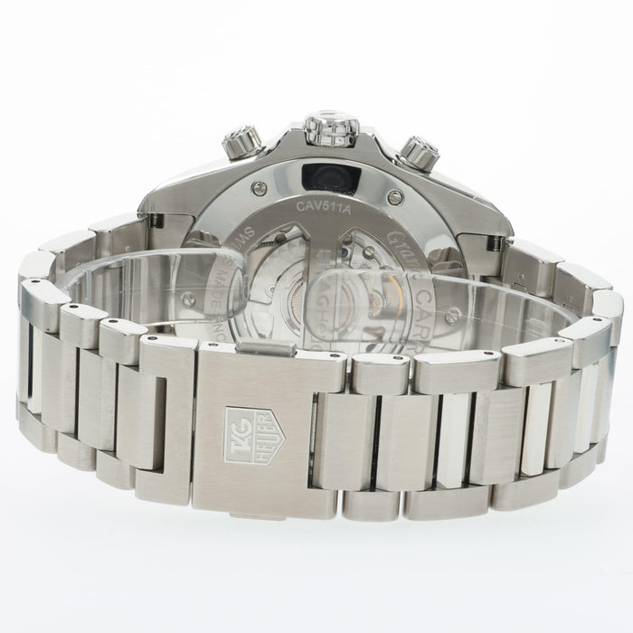 Tag Heuer Grand Carrera Black Dial Stainless Steel 40MM Automatic CAV511A