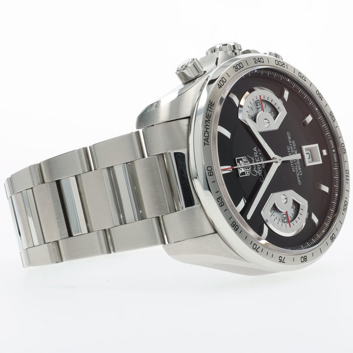 Tag Heuer Grand Carrera Black Dial Stainless Steel 40MM Automatic CAV511A