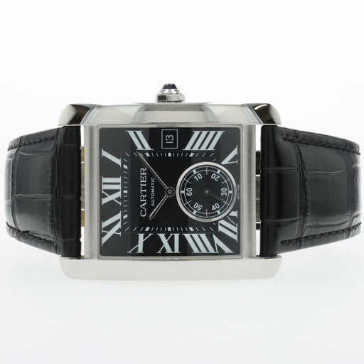 Cartier Tank MC Black Dial Stainless Steel W5330004 3589