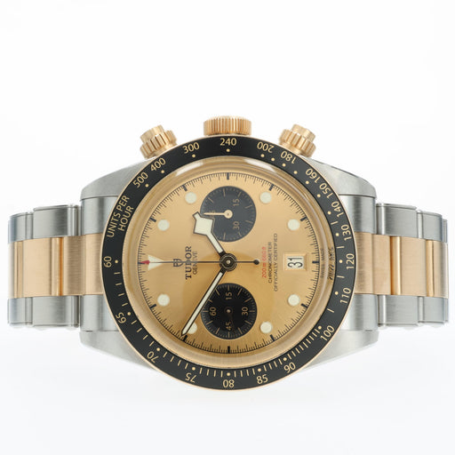 Tudor Black Bay Chronograph Black Dial 18k Yellow Gold & Stainless Steel 79363N