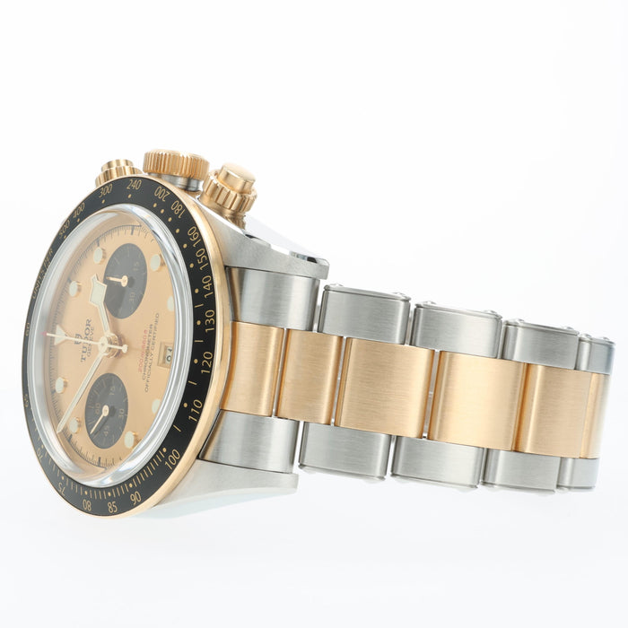 Tudor Black Bay Chronograph Black Dial 18k Yellow Gold & Stainless Steel 79363N