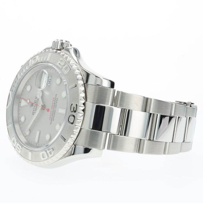 Rolex Yachtmaster Platinum Dial Stainless Steel Platinum Bezel 16622