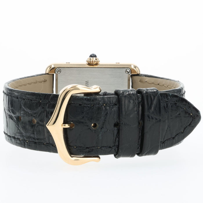 Cartier Tank Solo 18kt Yellow Gold Silver Dial Quartz W5200002 3168