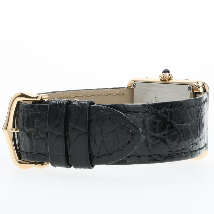 Cartier Tank Solo 18kt Yellow Gold Silver Dial Quartz W5200002 3168